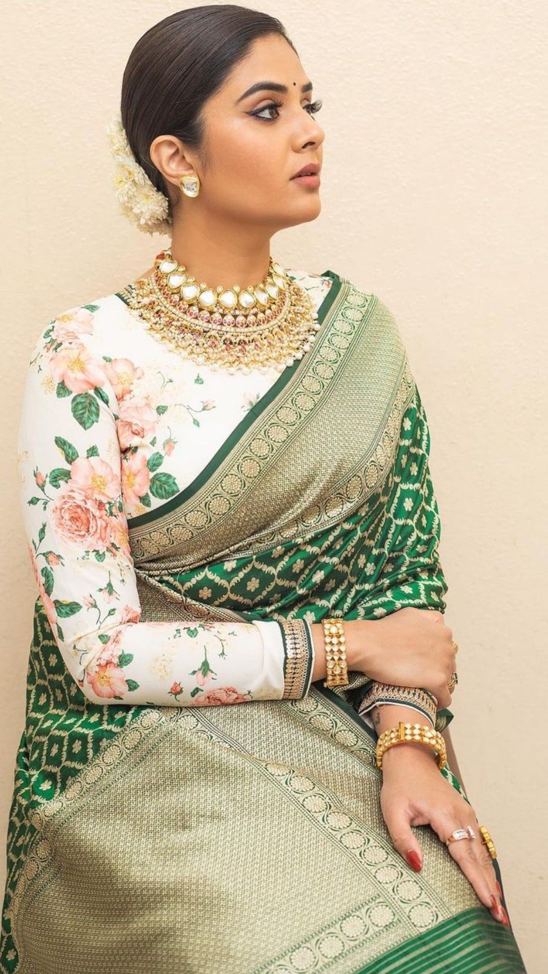 High Neck Designer Blouse